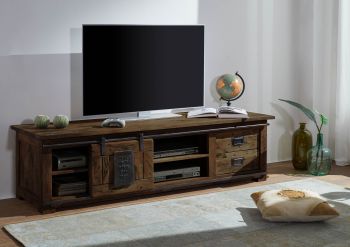 TV-Board Mango 180x55x50 braun lackiert RAILWAY #445