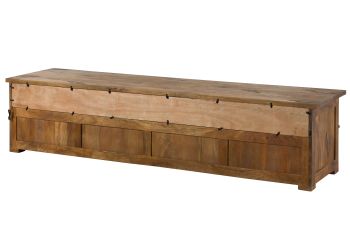 TV-Board Mango / Altholz 220x55x50 natur lackiert RAILWAY LUX #132