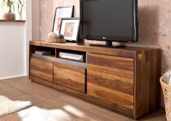 TV-Board Sheesham 180x40x60 noble unique lackiert SYDNEY #142