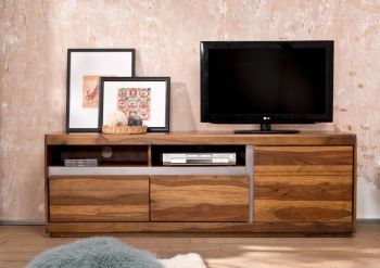 TV-Board Sheesham 180x40x60 noble unique lackiert SYDNEY #142