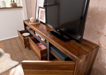 TV-Board Sheesham 180x40x60 noble unique lackiert SYDNEY #142