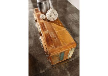 Sideboard Altholz 126x40x56 mehrfarbig lackiert FREEZY #04