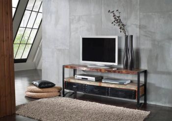 INDUSTRIAL TV-Board Eisen u. Altholz - Verschiedene Größen
