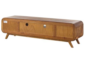 TV-Board Sheesham 173x40x48 hellbraun lackiert MAILAND #126