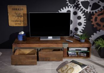 TV-Board Mango 180x48x39 braun lackiert Amsterdam #01