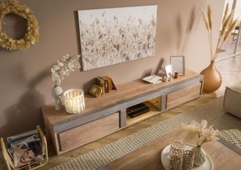 TV-Board Akazie 240x48x39 beige lackiert Amsterdam #104