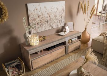 TV-Board Akazie 180x48x55 beige lackiert Amsterdam #125