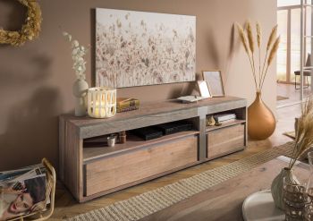 TV-Board Akazie 180x48x55 beige lackiert Amsterdam #125