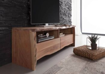 TV-Board Akazie 151x45x50 natur lackiert PURE ACACIA #108