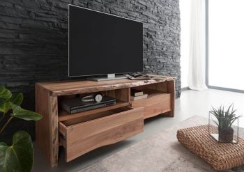 TV-Board Akazie 151x45x50 natur lackiert PURE ACACIA #108