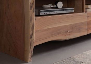 TV-Board Akazie 151x45x50 natur lackiert PURE ACACIA #108