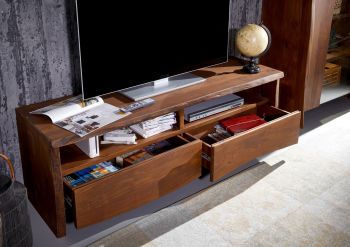 TV-Board Akazie 151x45x50 braun lackiert PURE ACACIA #208