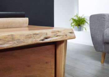 TV-Board Akazie 220x45x50 natur lackiert PURE ACACIA #704