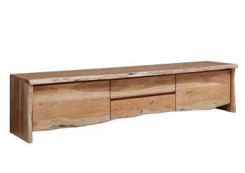 TV-Board Akazie 220x45x50 natur lackiert PURE ACACIA #704