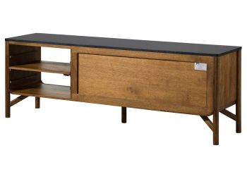 Sideboard Mango 185x45x65 braun geölt / dunkler Granit LOS ANGELES #106