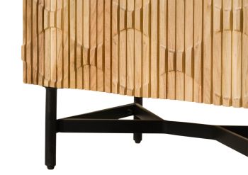 Vitrine Akazie 60x40x180 natur lackiert LONDON #115