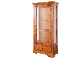 Vitrine Akazie 72x40x155 honig  lackiert OXFORD #0527