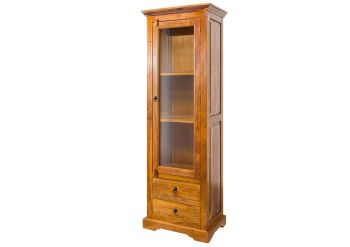 Vitrine Akazie 65x44x191 honig  lackiert OXFORD #0432
