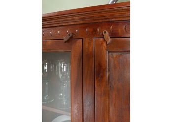 Vitrine Akazie 110x45x155 nougat lackiert OXFORD #425