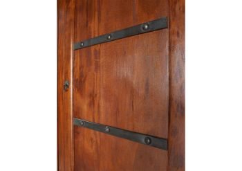 Vitrine Akazie 110x45x155 nougat lackiert OXFORD #425