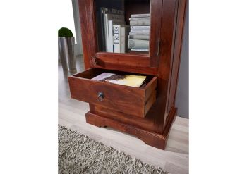 Vitrine Akazie 65x44x191 nougat lackiert OXFORD #432