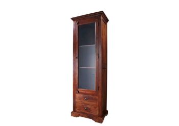 Vitrine Akazie 65x44x191 nougat lackiert OXFORD #432