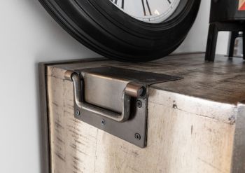 Vitrine Mango 60x40x180 braun lackiert HEAVY INDUSTRY #240