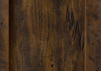 Vitrine Mango 100x45x175 braun lackiert RAILWAY #426