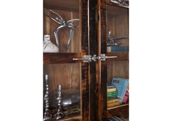 Vitrine Altholz 100x40x180 mehrfarbig lackiert FREEZY #30