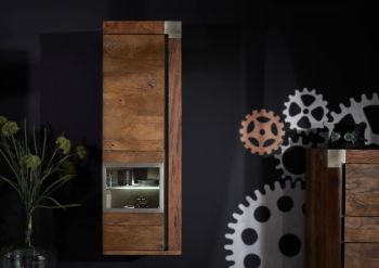 Hängevitrine Mango 48x35x142 braun lackiert Amsterdam #12
