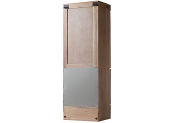 Hängevitrine Akazie 48x35x142 beige lackiert Amsterdam #112