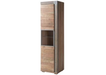 Vitrine Akazie 55x45x204 beige lackiert Amsterdam #120