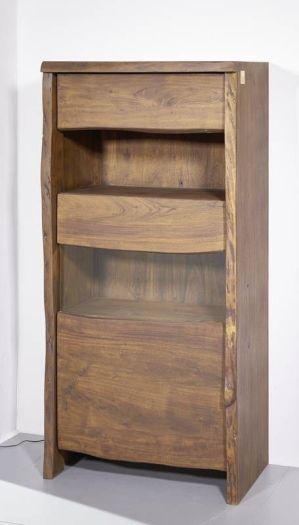 Vitrine Akazie 71x45x147 braun lackiert PURE ACACIA #210