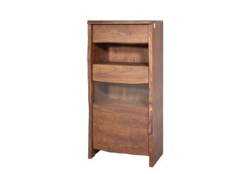 Vitrine Akazie 71x45x147 braun lackiert PURE ACACIA #210