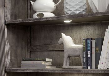 Vitrine Akazie 105x45x204 grau lackiert PURE ACACIA #911
