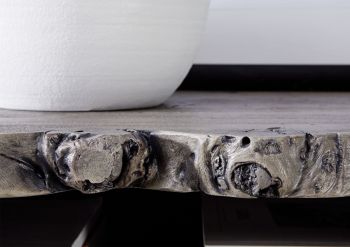 Vitrine Akazie 105x45x204 grau lackiert PURE ACACIA #911