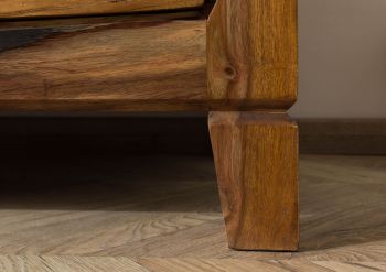 Kommode Sheesham 100x45x80 dunkelbraun lackiert ANCONA #215