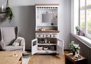 Bar Mango 98x51x190 weiß lackiert TOULOUSE #105