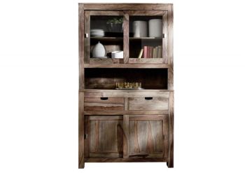 Buffet Sheesham 110x45x190 grau geölt NATURE GREY #64