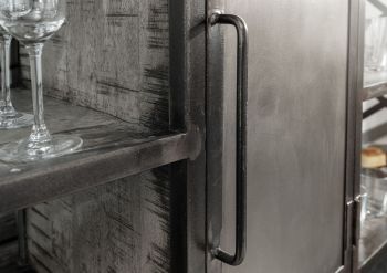 Servierwagen Mango 137x46x82 grau lackiert HEAVY INDUSTRY #124