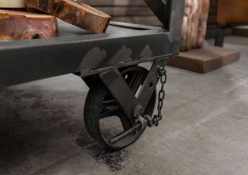 Servierwagen Mango 137x46x82 grau lackiert HEAVY INDUSTRY #124