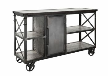 Servierwagen Mango 137x46x82 grau lackiert HEAVY INDUSTRY #124