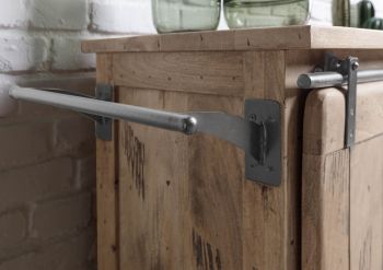 Serviertisch Mango 120x45x85 whitewash lackiert RAILWAY #397