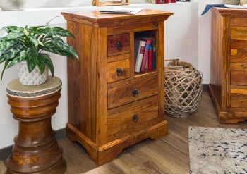 Kommode Akazie 55x40x80 honig lackiert OXFORD #0503