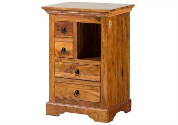 Kommode Akazie 55x40x80 honig  lackiert OXFORD #0503