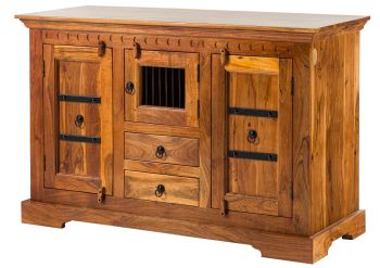 Kommode Akazie 130x50x85 honig lackiert OXFORD #0412