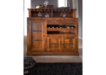 Bar Akazie 140x66x125 honig lackiert OXFORD #0903