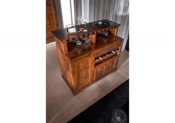 Bar Akazie 140x66x125 honig lackiert OXFORD #0903