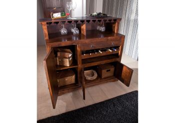 Bar Akazie 140x66x125 honig lackiert OXFORD #0903