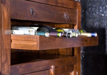 Bar Akazie 140x66x125 honig lackiert OXFORD #0903